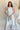 Bella Light Blue Open Back Midi Dress - frontal view