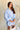 Karmen Blue Button Up Mini Dress - frontal side