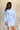 Karmen Blue Button Up Mini Dress - back view