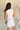 Delilah White Scallop Mini Dress - back view