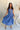 Dara Blue Eyelet Tie Front Top - full body view