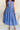 Dara Blue Eyelet Midi Skirt  - lower  body front view