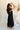 Elodie Black Eyelet Midi Dress - full body side 