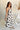 Alina Cream & Black Floral Midi Dress - full body side view
