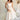 Monica Cream Belted Midi Dress - full body front view