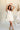 Tillie Cream Tiered Beaded-Strap Dress - full front view