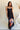 Calista Black Mesh Floral Maxi Dress - full front view