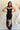 Calista Black Mesh Floral Maxi Dress - full body view
