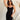Talia Black & Tortoise Midi Dress - front view