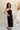 Talia Black & Tortoise Midi Dress - side view