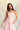 Julia Light Pink Flare Midi Dress- close up front view