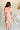 Harper Pink Floral Satin Midi Dress - full body back view