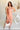 Giana Peach Satin & Lace Midi Dress - full body front view
