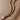 Kiara Gold Brushed Chain & Heart Necklace- close up view