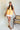 Mia Orange Flare Tank - full body view