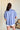 Celeste Chambray Blue Short Sleeve Top- back view