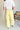 Delilah Yellow Denim Barrel Jeans- close up back view