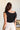Savannah Black Polka Dot Mesh Top - back