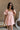 Marissa Peach Short Sleeve Mini Dress - front view
