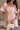 Marissa Peach Short Sleeve Mini Dress - close up front view