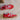 Steve Madden Red Multi Mixed Media Sneaker- flat lay view