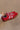 Steve Madden Red Multi Mixed Media Sneaker- side view
