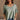 Harlow Sage Green V-Neckline Short Sleeve Top- close up front view