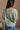 Harlow Sage Green V-Neckline Short Sleeve Top- back view