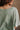 Harlow Sage Green V-Neckline Short Sleeve Top- close up back view