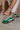 Gola Cyclone Emerald Terracotta Suede Sneaker- front side top view