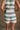 -Adeline Sage & Cream Stripe Knit Shorts close up back view