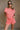 Ariana Washed Coral Shorts- front top view