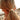 Jessa Gold Hammered Metal Cuff Hair Tie - back view of model's hair