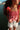 Gretchen Red & White Gingham Tank Top - close up front view on brunette model
