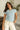 Ellis Light Blue & White Striped Top - front view