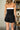 Bella Black Pleated Shorts - back view