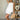 Macie White Dandelion Scallop Tank- full body view