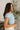 Ellis Light Blue & White Striped Top - side view