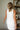 Macie White Dandelion Scallop Tank- top back view