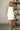 Macie White Dandelion Scallop Tank- full body view