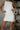 Macie White Dandelion Scallop Mini Skirt- front view