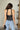 Marie Black & White Polka Dot Halter Tank- back view