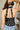 Marie Black & White Polka Dot Halter Tank- close up back view