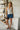 Marie Ivory & Black Polka Dot Halter Tank- full body view