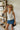 Marie Ivory & Black Polka Dot Halter Tank- frontal top view