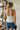 Marie Ivory & Black Polka Dot Halter Tank- back view