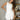 Dalia White Buttoned Flare Mini Dress- front view