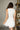 Dalia White Buttoned Flare Mini Dress- back view