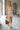 Leona Taupe & Pearlescent Buttons Halter Tank- full body front view