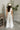 Kendall White & Black Striped Wide Leg Pants - full body back view